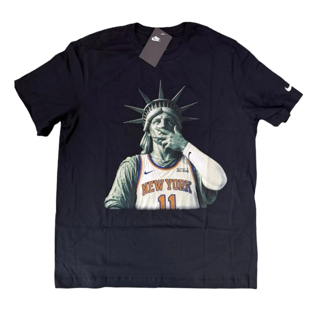 Nike New York Knicks Brunson Statue of Liberty Tee Black