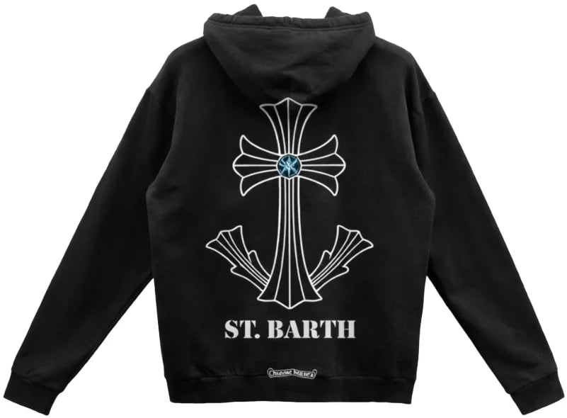 Chrome Hearts St. Barth Scroll Logo Hoodie