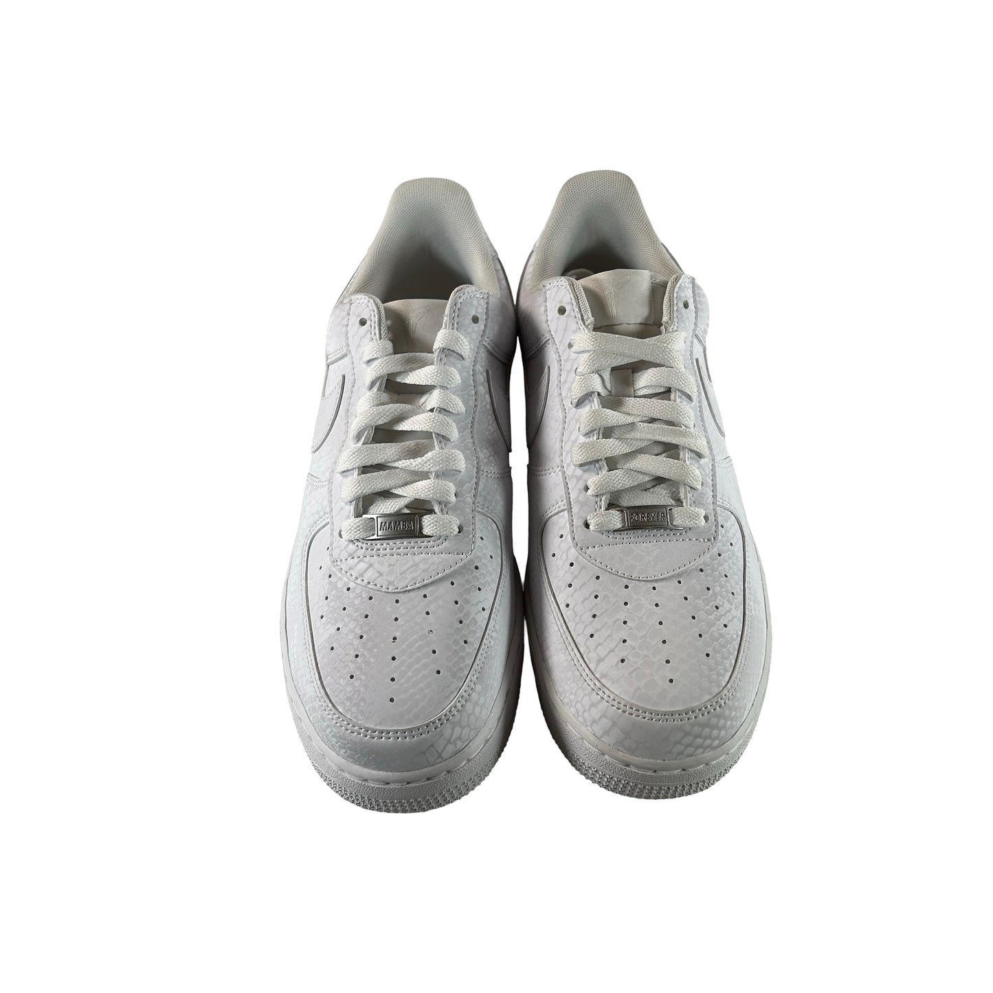 IB0018 100 Nike Air Force 1 Low Kobe Bryant Forever White [USED] - 10 M (Used)