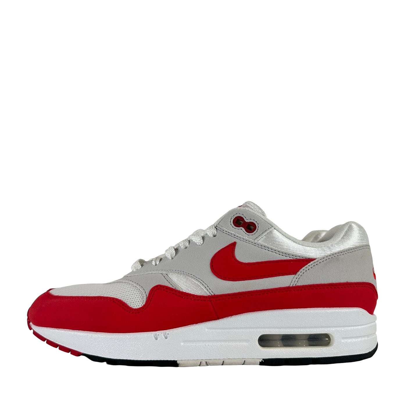 908375 103 Nike Air Max 1 Anniversary Red (2017/2018 Restock Pair) [USED] - 8.5 M (Used) Replace Box)