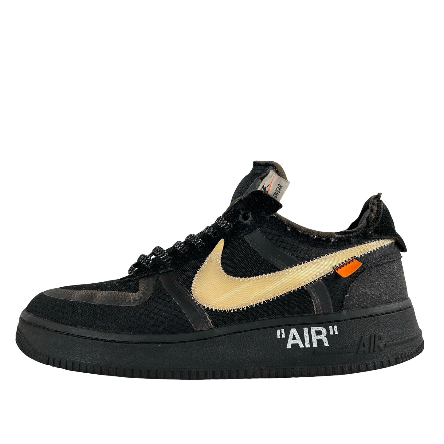 AO4606 001 Nike Air Force 1 Low Off-White Black White [USED] - 9 M (Used) (No Box)