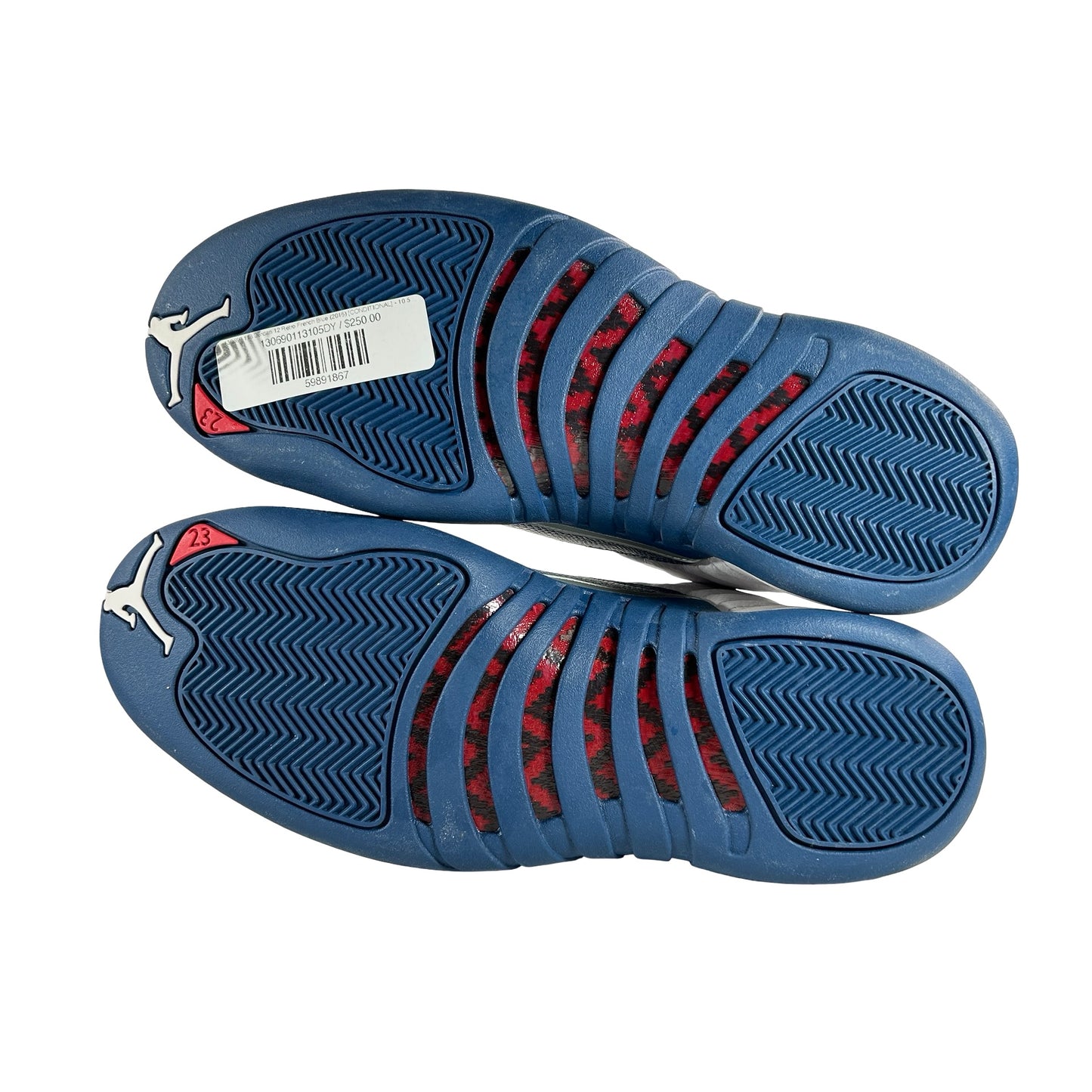 130690 113 Jordan 12 Retro French Blue (2016) [CONDITIONAL] - 10.5 M (Yellowing)