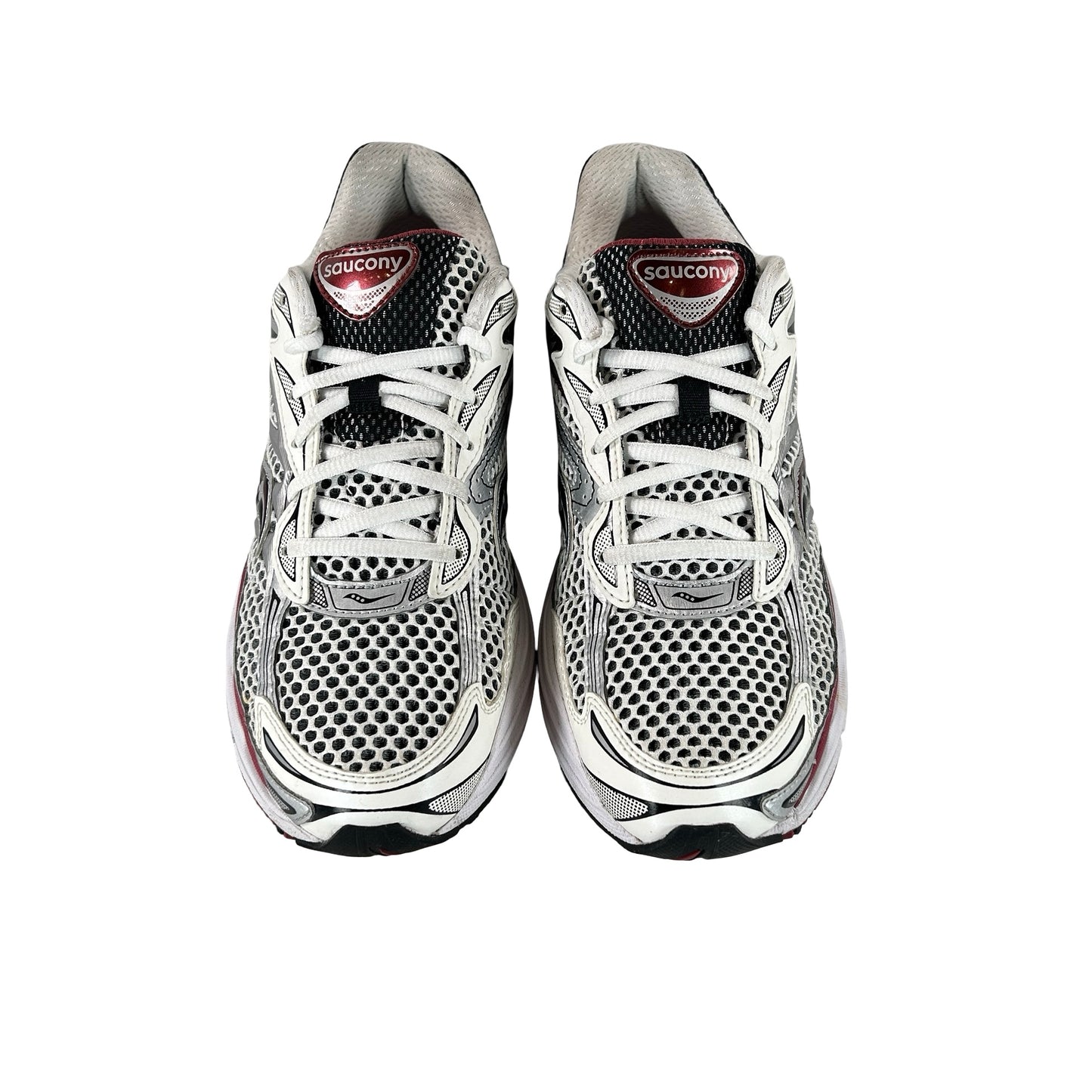 S70739-1 Saucony ProGrid Omni 9 OG White Silver Red [USED] - 9 M (Used)