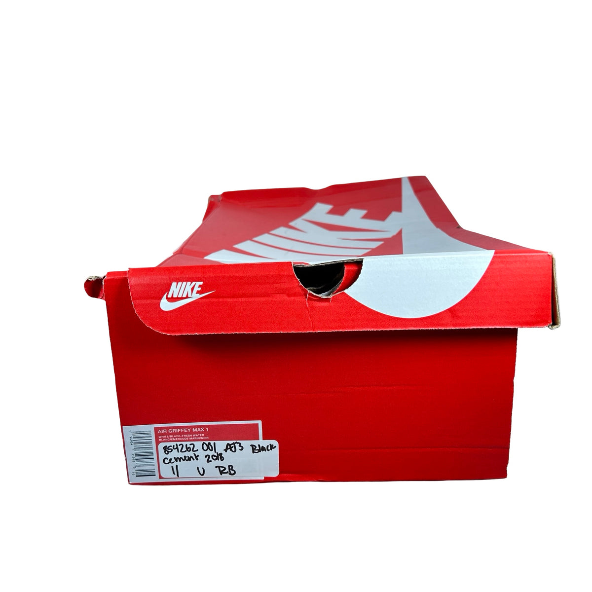 854262 001 Jordan 3 Black Cement 2018 [USED] - 11 M (Used) (Replace Box)