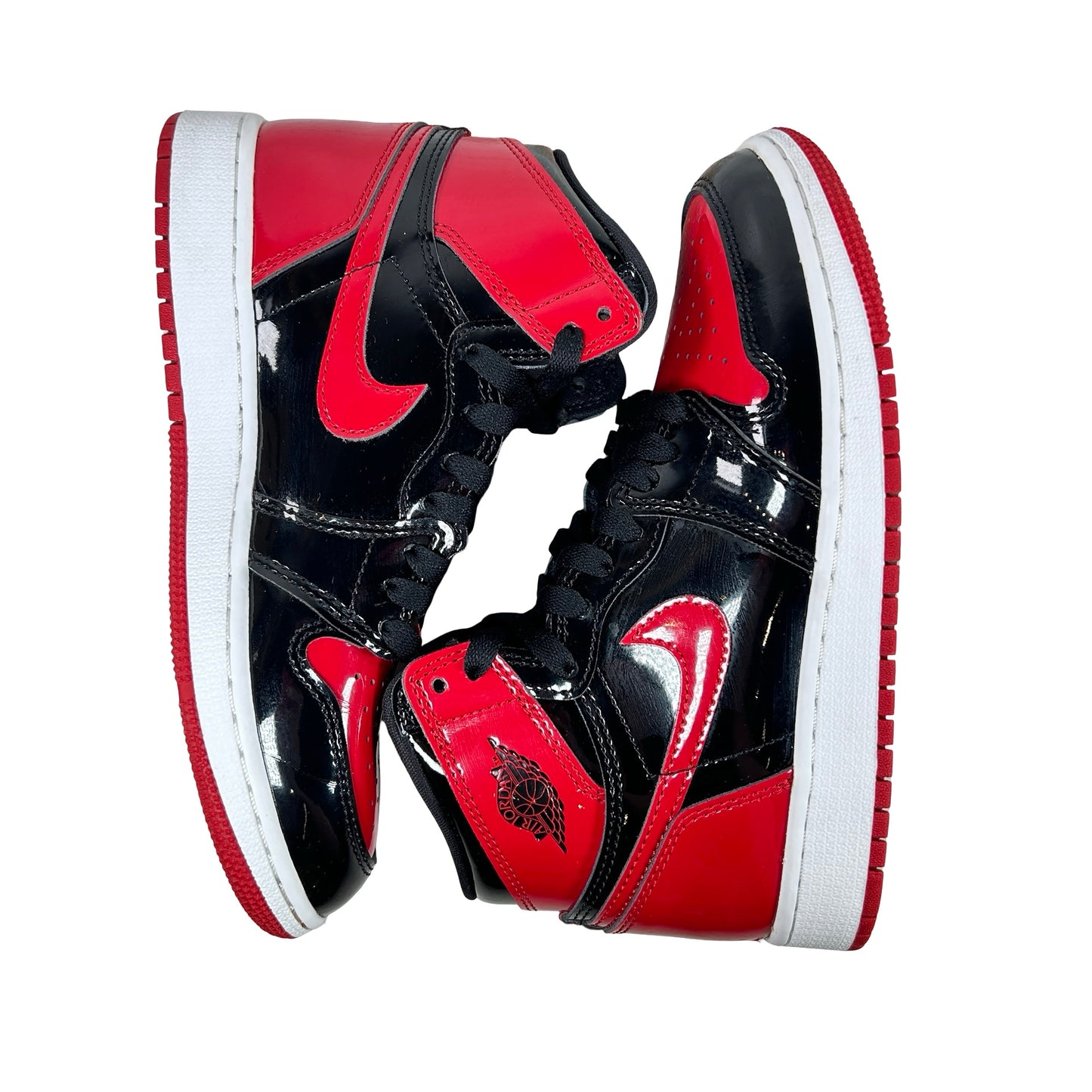575441 063 Jordan 1 Retro High OG Patent Bred (GS) [USED] - 4.5 Y (Used) (No Box)