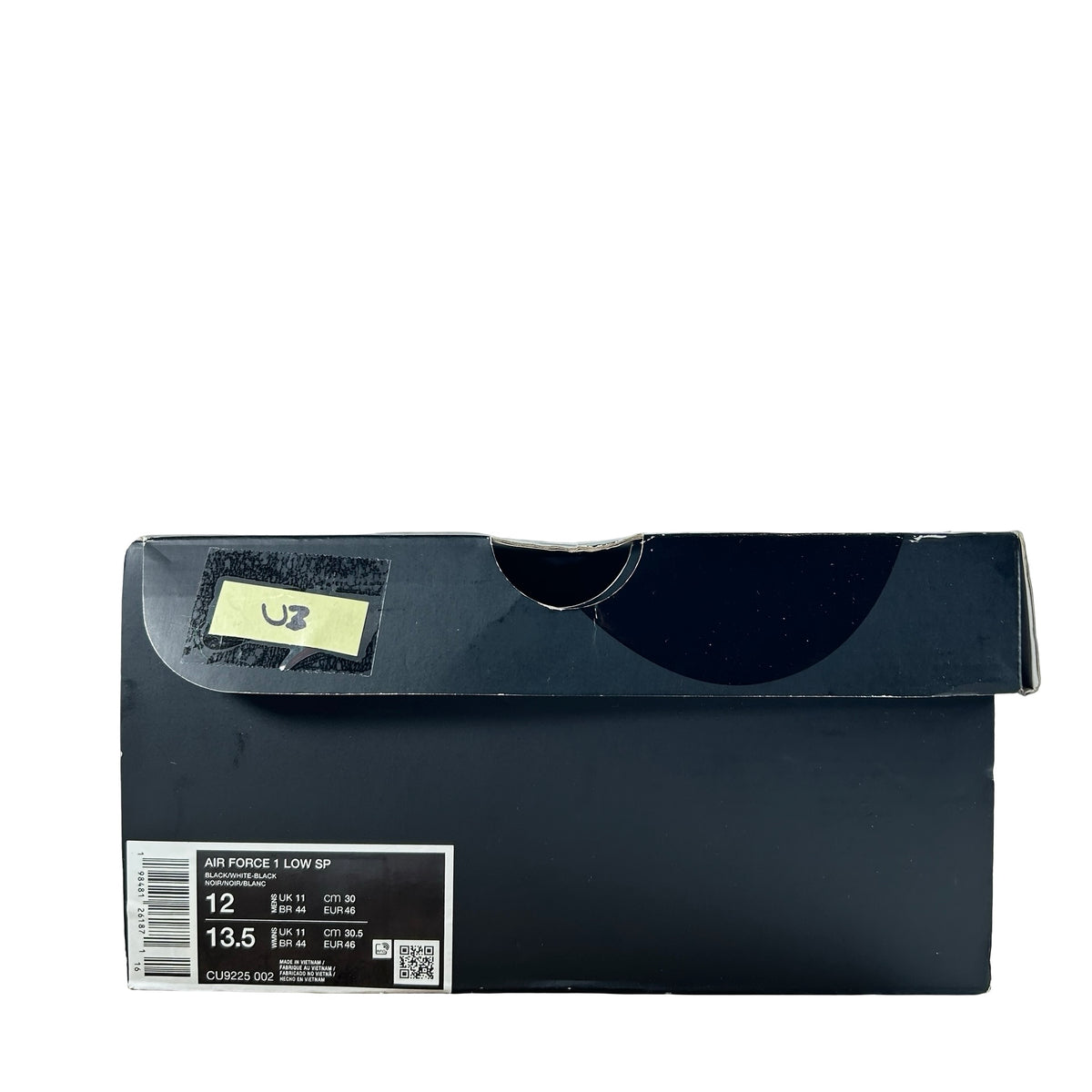 CU9225 002 Nike Air Force 1 Low Supreme Black White [USED] - 12 M (Used3)