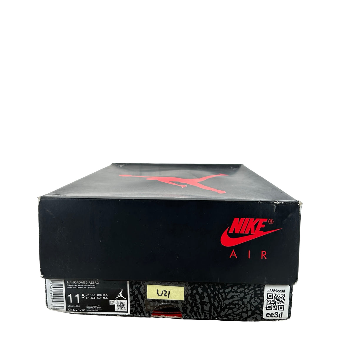 DN3707 010 Jordan 3 Retro Black Cement Reimagined (2024) [USED] - 11.5 M (Used21)