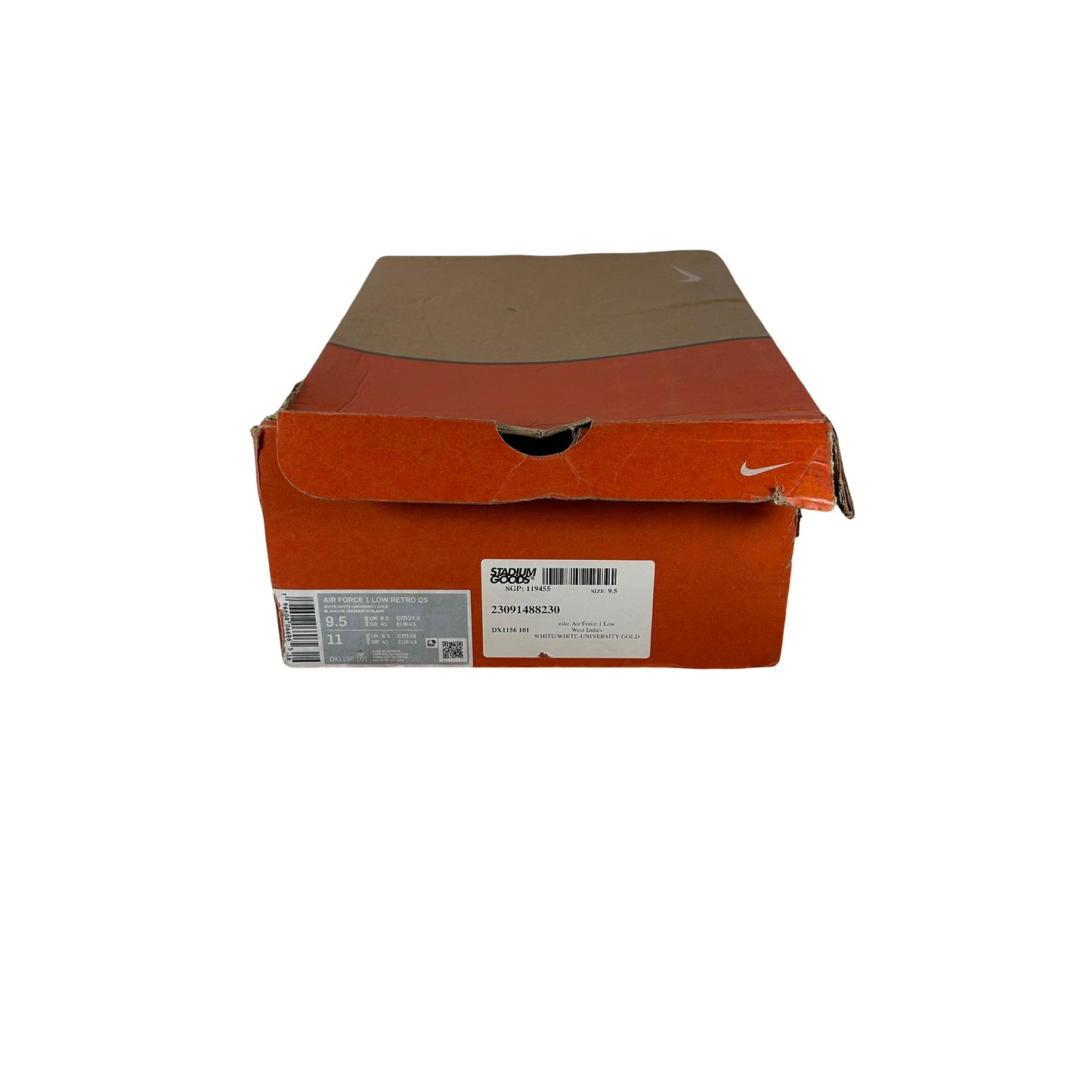 DX1156 101 Nike Air Force 1 Low Retro QS West Indies (2023) [USED] - 9.5 M (Used)