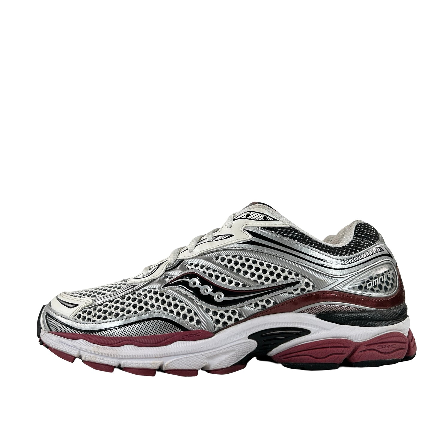 S70739-1 Saucony ProGrid Omni 9 OG White Silver Red [USED] - 9 M (Used)
