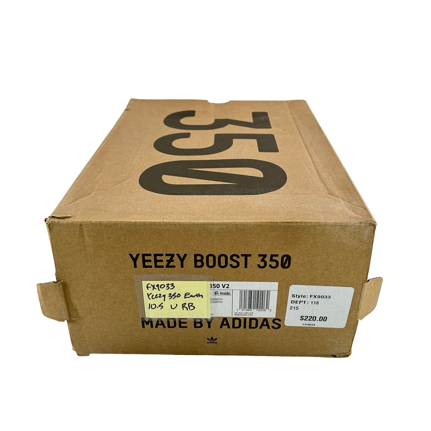 FX9033 adidas Yeezy Boost 350 V2 Earth [USED] - 10.5 M (Used) (Replace Box)