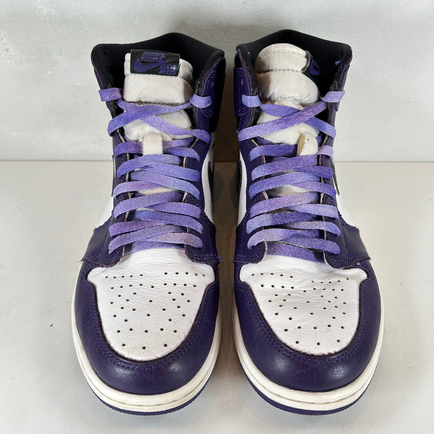 555088 500 Jordan 1 Court Purple [USED] - 10.5 M (Used) (No Box)