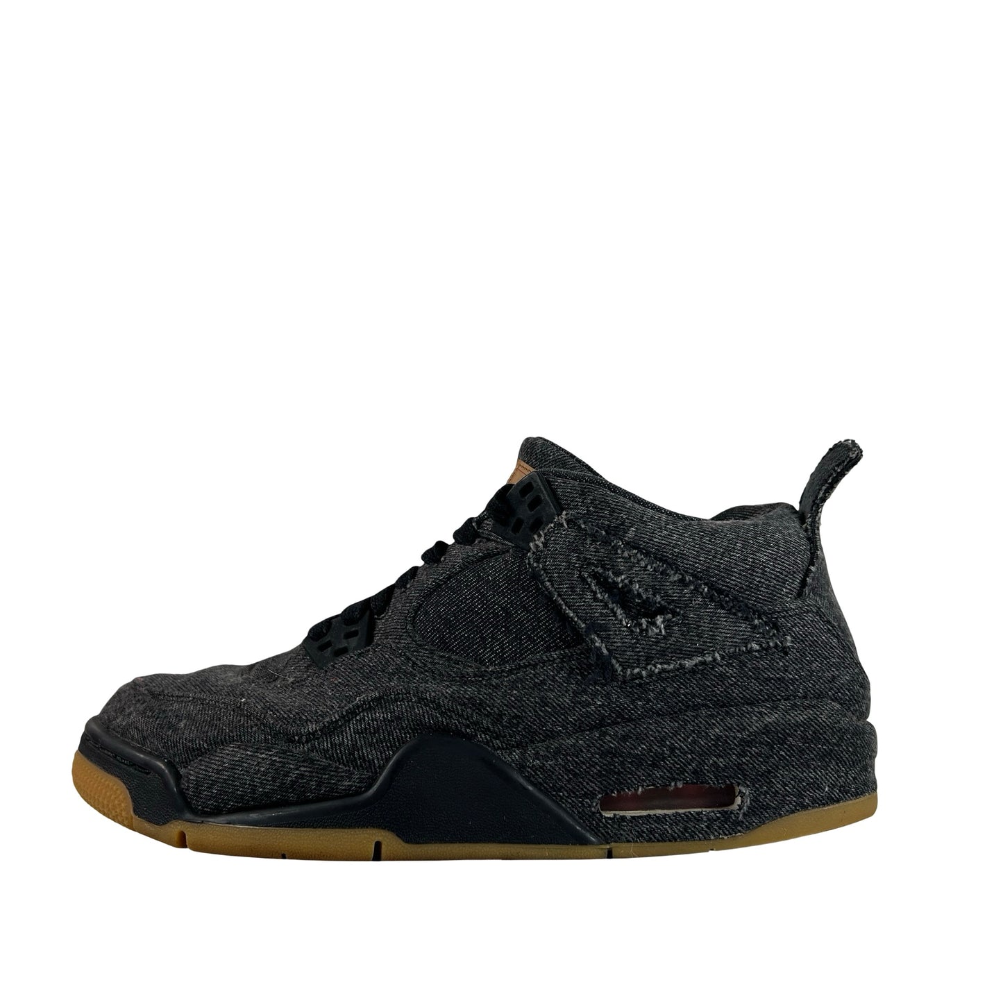 AQ9103 001 Jordan 4 Retro Levi's Black (GS) (Blank Tag) [USED] - 7Y (Used)