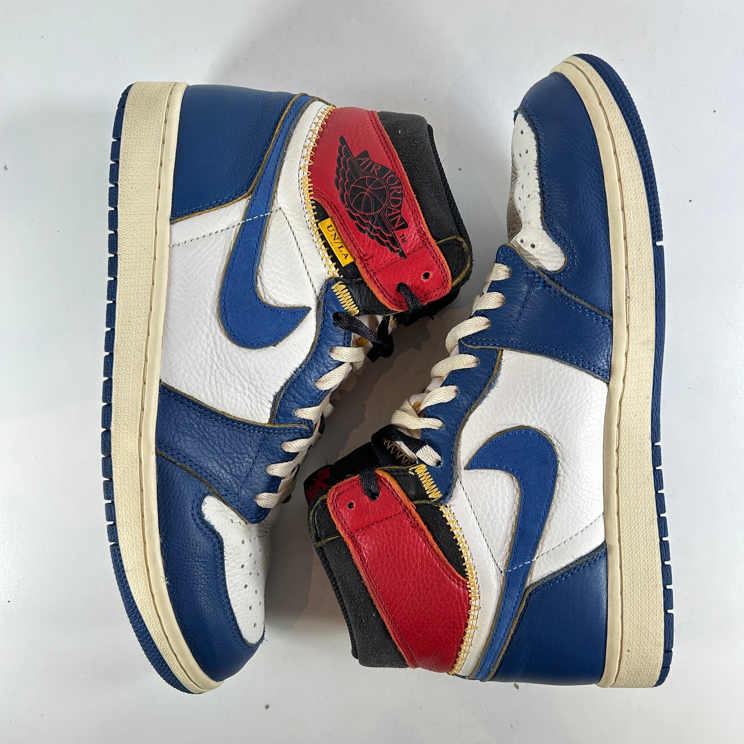 BV1300 146 Jordan 1 Union Storm Blue Toe [USED] - 10.5 M (Used) (No Box)