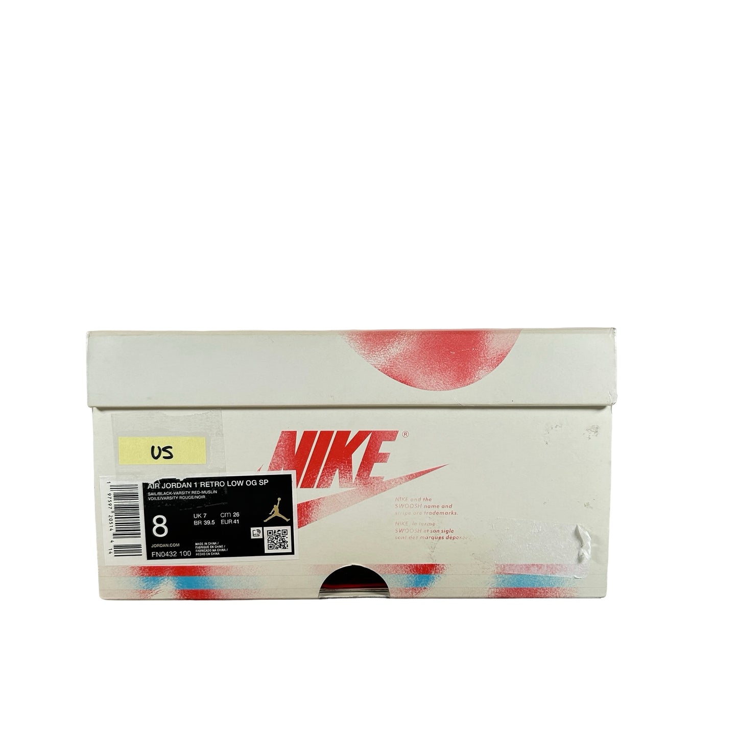 FN0432 100 Jordan 1 Retro Low OG Trophy Room Away [USED] - 8 M (Used5)
