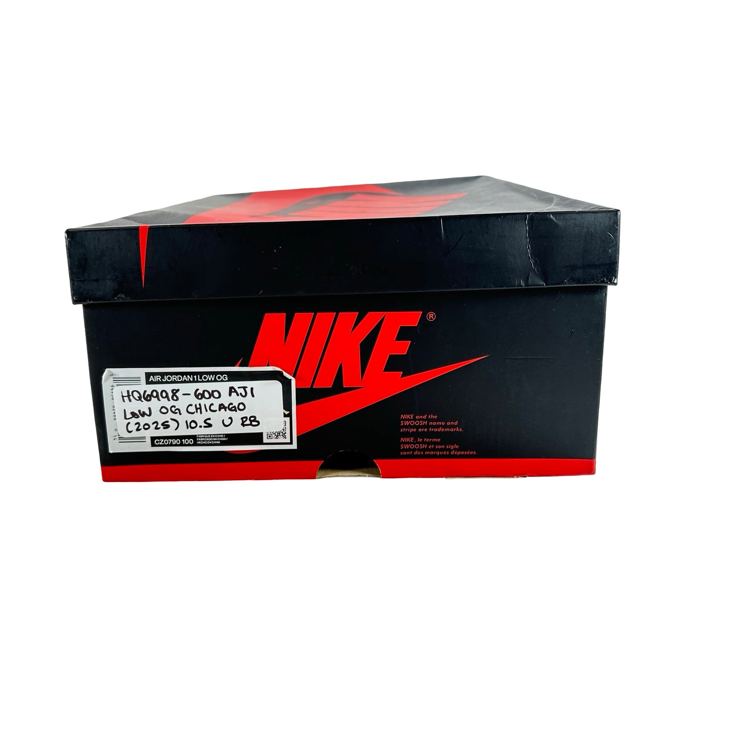 HQ6998 600 Jordan 1 Retro Low OG Chicago (2025) [USED] - 10.5 M (Used) (Replace Box)