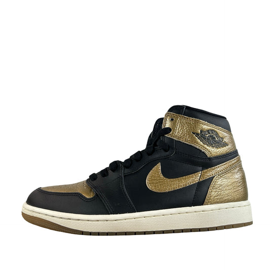 DZ5485 071 Jordan 1 Retro High OG Black Metallic Gold [USED] - 9 M (Used)