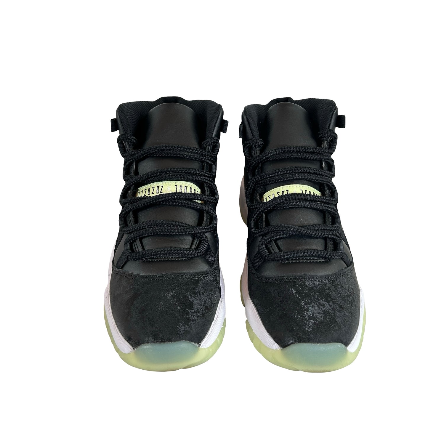IB1378 001 Jordan 11 Retro Black Barely Volt (GS) [USED] - 5 Y (Used)