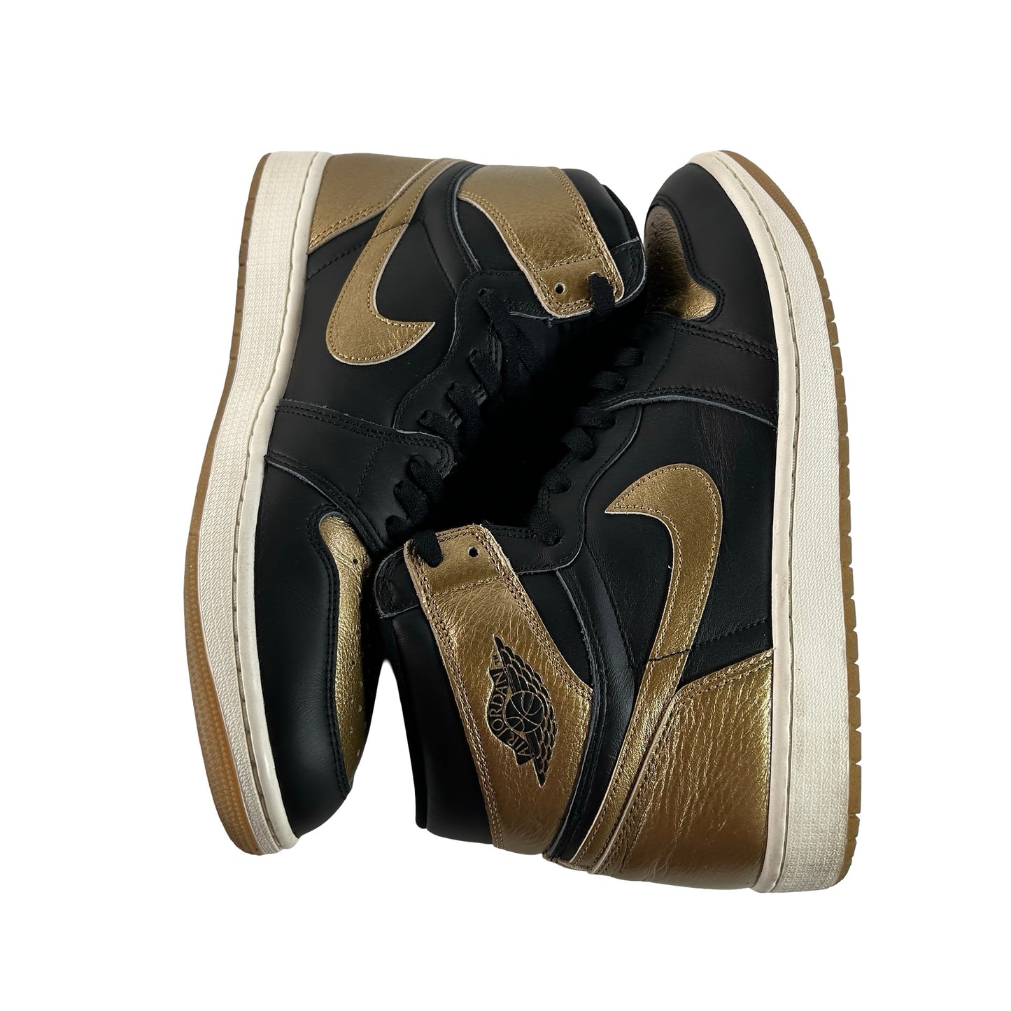 DZ5485 071 Jordan 1 Retro High OG Black Metallic Gold [USED] - 12 M (Used2)