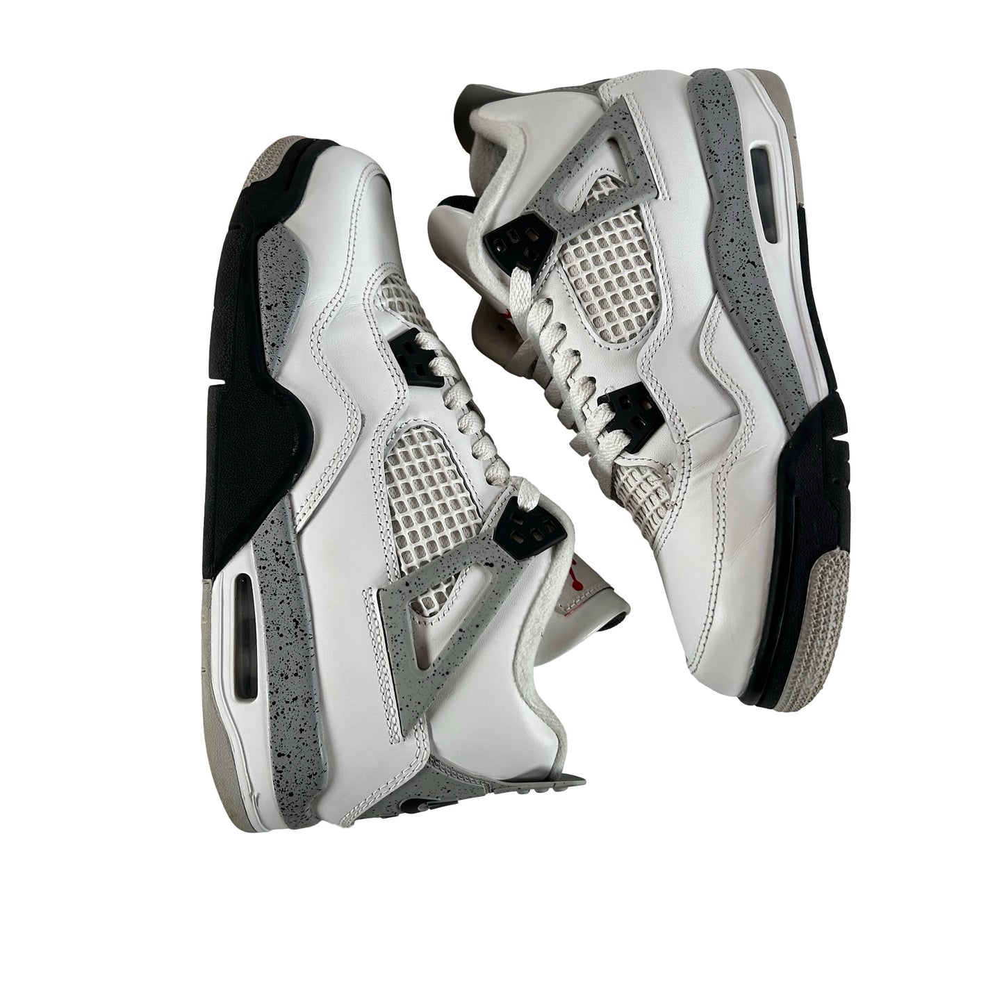 IB4171 100 Jordan 4 Retro White Cement (2025) (GS) [USED] - 7 Y (Used7)