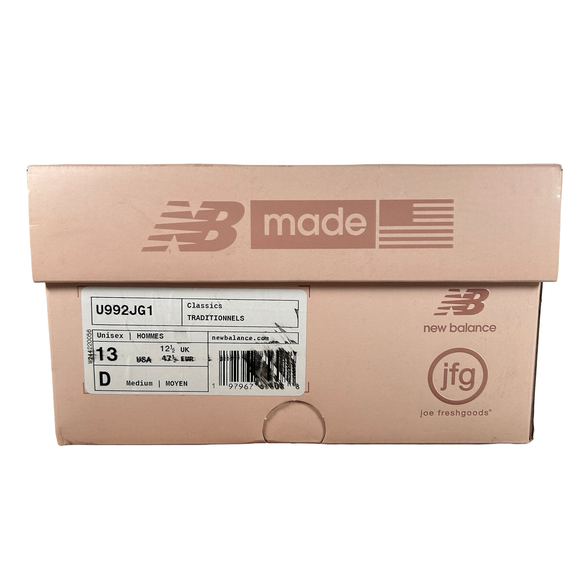 U992JG1 New Balance 992 MiUSA Joe Freshgoods Aged Well [USED] - 13 M (Used)