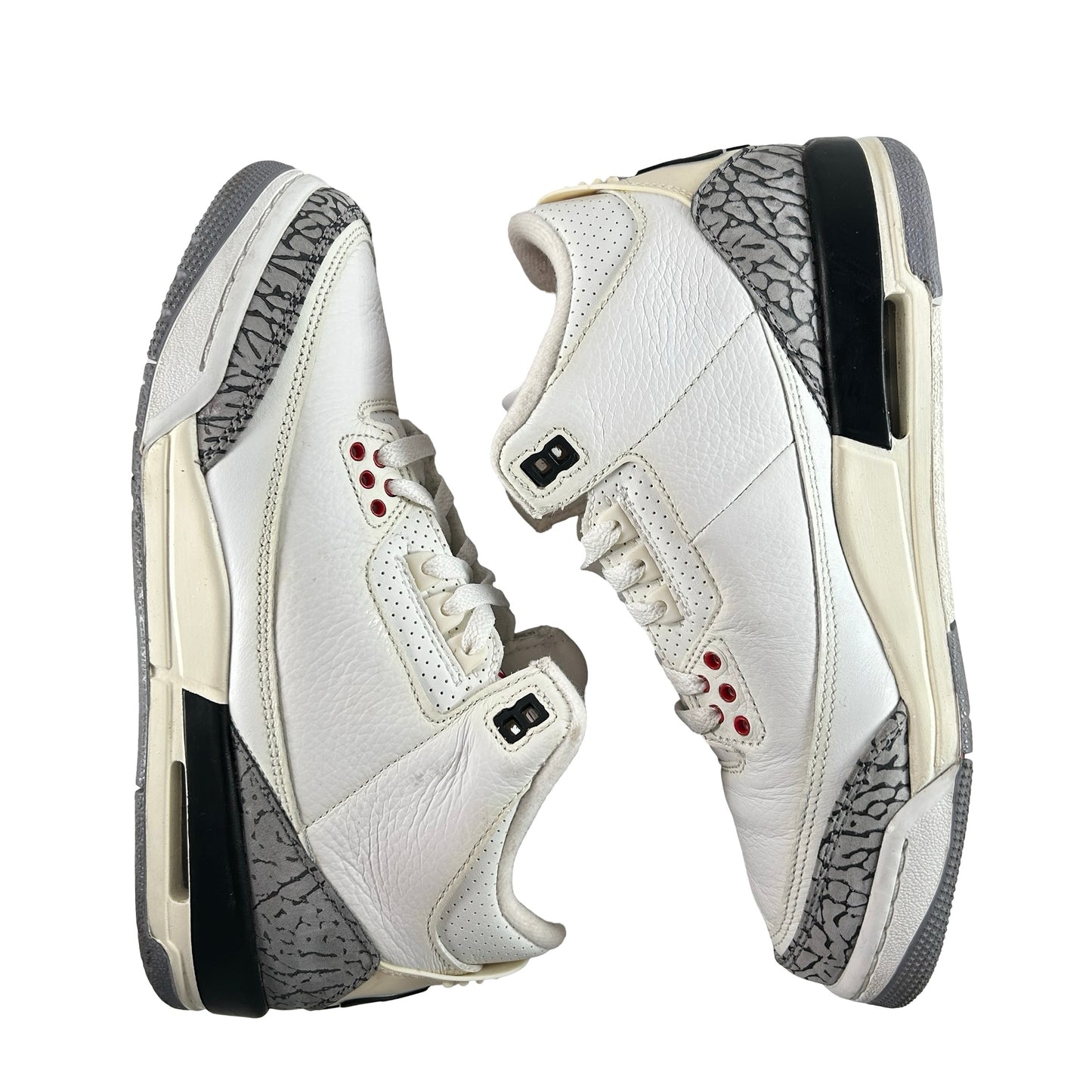 DM0967 100 Jordan 3 Retro White Cement Reimagined (GS) [USED]  - 7 Y (Used) (No Box)