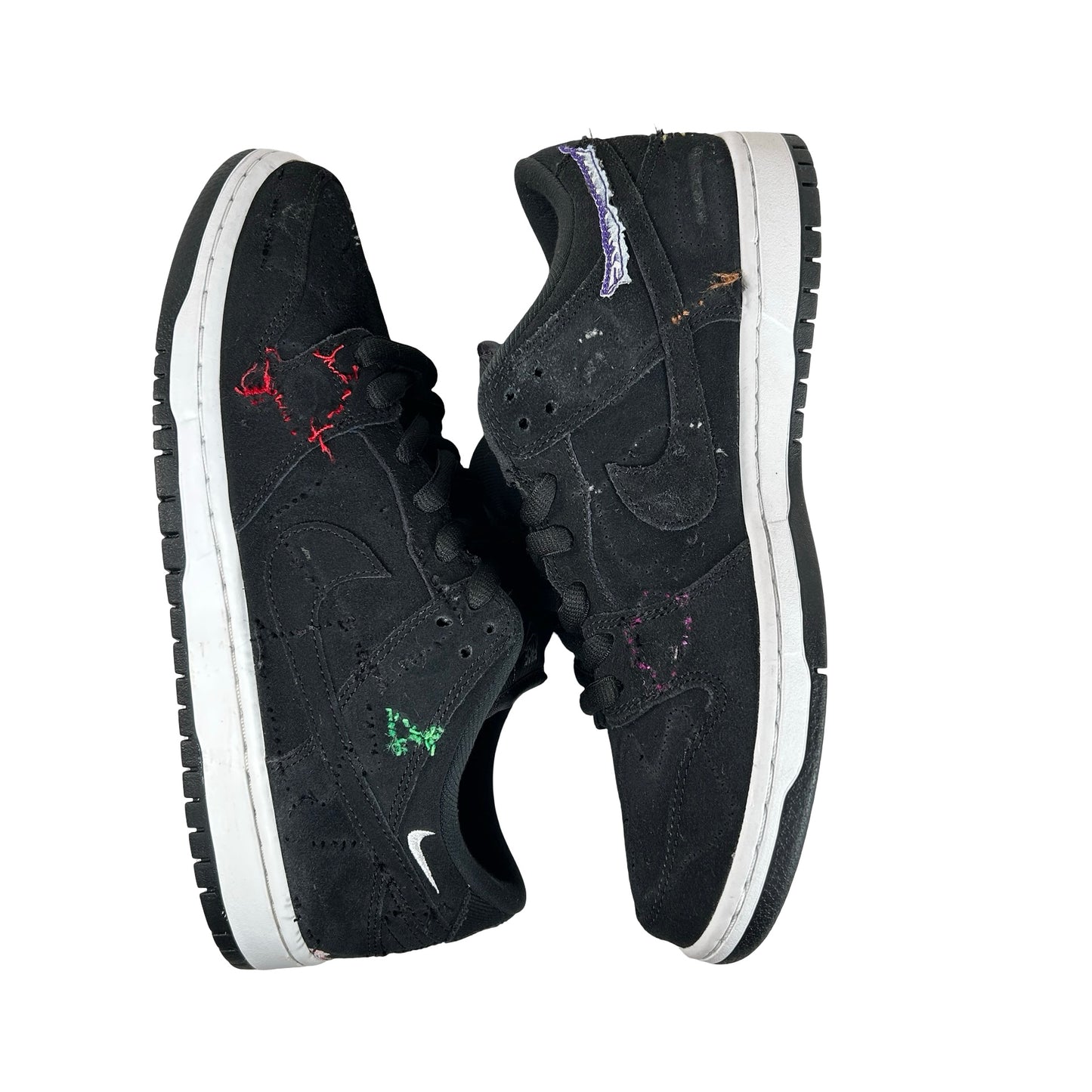 DQ4488 001 Nike SB Dunk Low Pro QS Neckface - 9 M (Patches Cut Off)