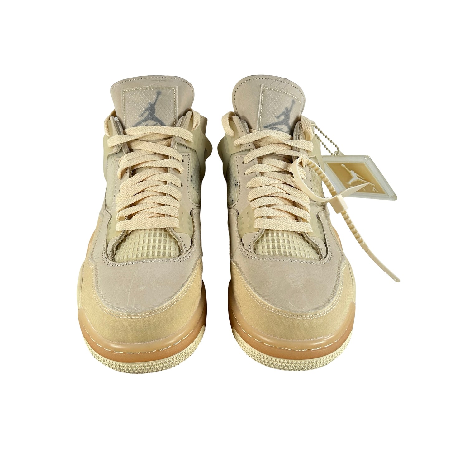 CV9388 100 Jordan 4 Off-White Sail [CONDITIONAL] - 12 W (Replace Box) (Crease on right shoe) (Light marks)