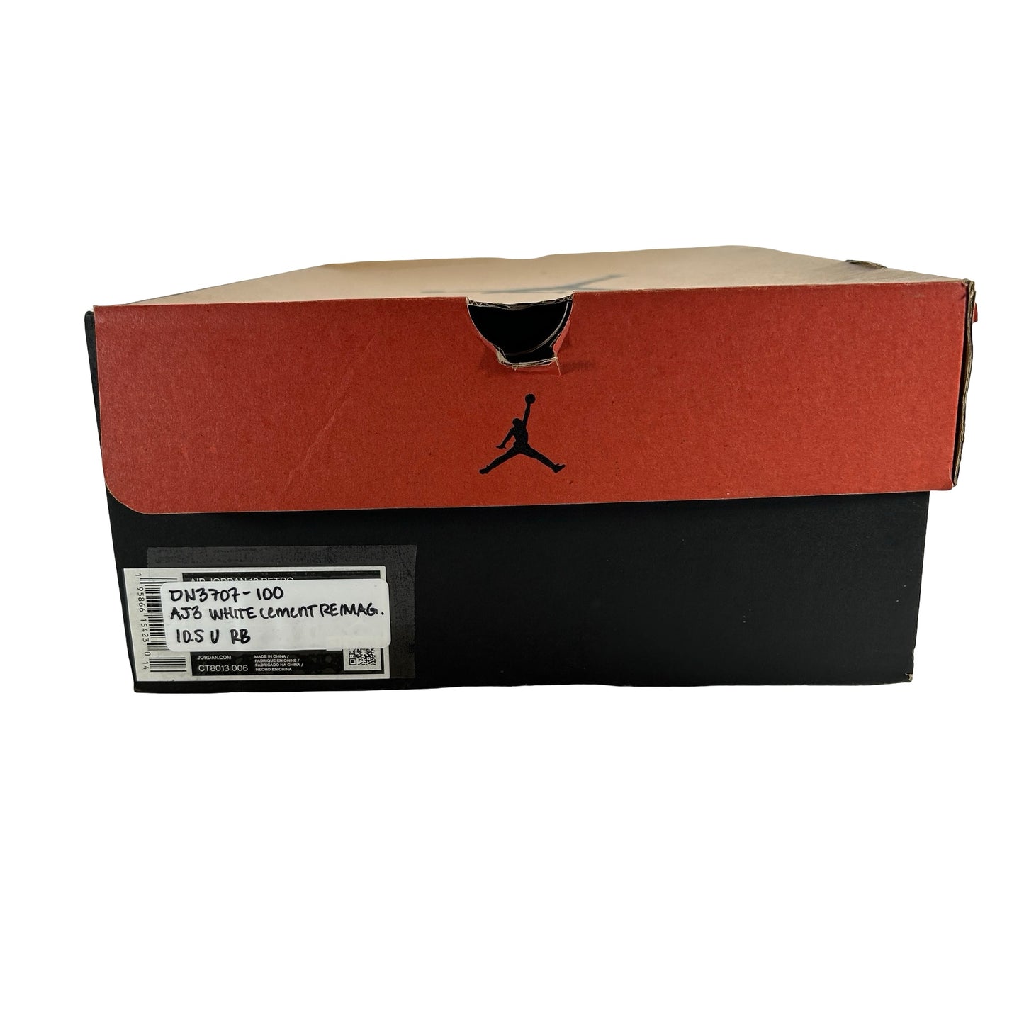 DN3707 100 Jordan 3 Retro White Cement Reimagined [USED] - 10.5 M (Used) (Replace Box)