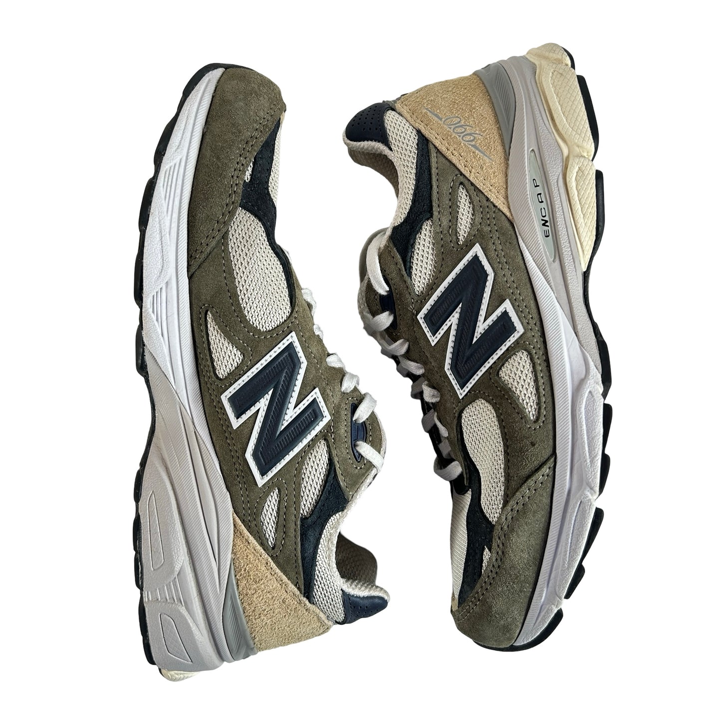 M990T03 New Balance 990v3 MiUSA Grey Blue Olive [USED] - 7.5 M (Used)