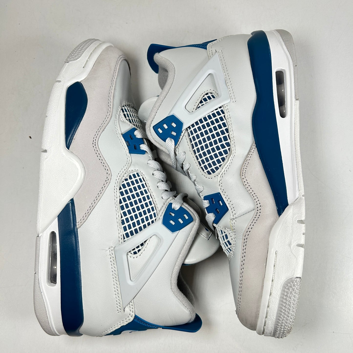 HF4281 141 Jordan 4 Retro Military Blue (2024) (GS) [USED] - 7 Y (Used) (No Box)