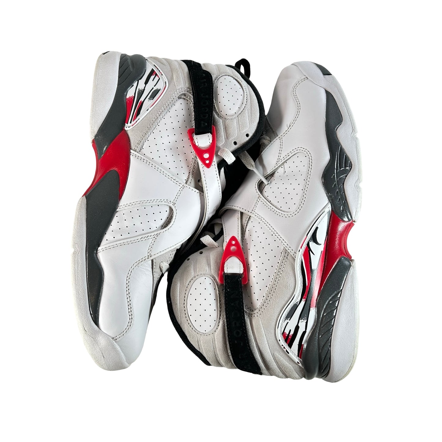 305381 100 Jordan 8 Retro White True Red (2025) [USED] - 9.5 M (Used)