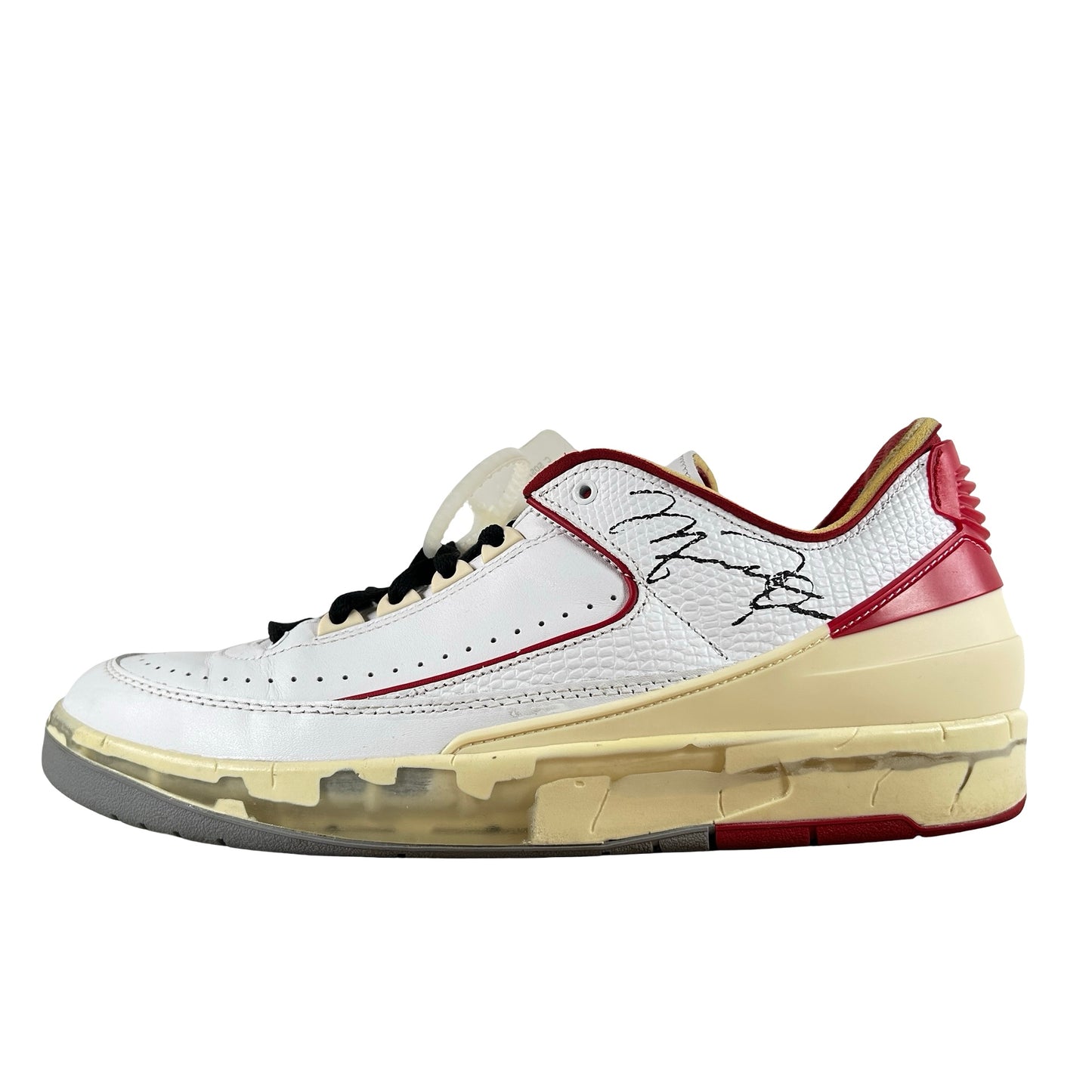 DJ4375 106 Jordan 2 Retro Low SP Off-White White Red [USED] - 10.5 M (Used5)