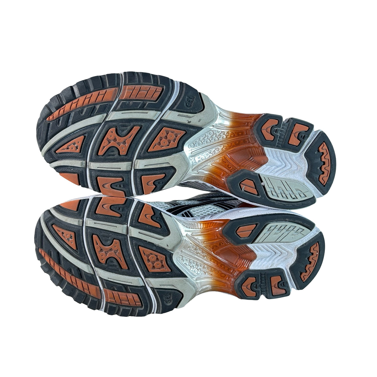 1201A019 109 ASICS Gel-Kayano 14 White Piquant Orange [USED] - 8.5 M (Used)