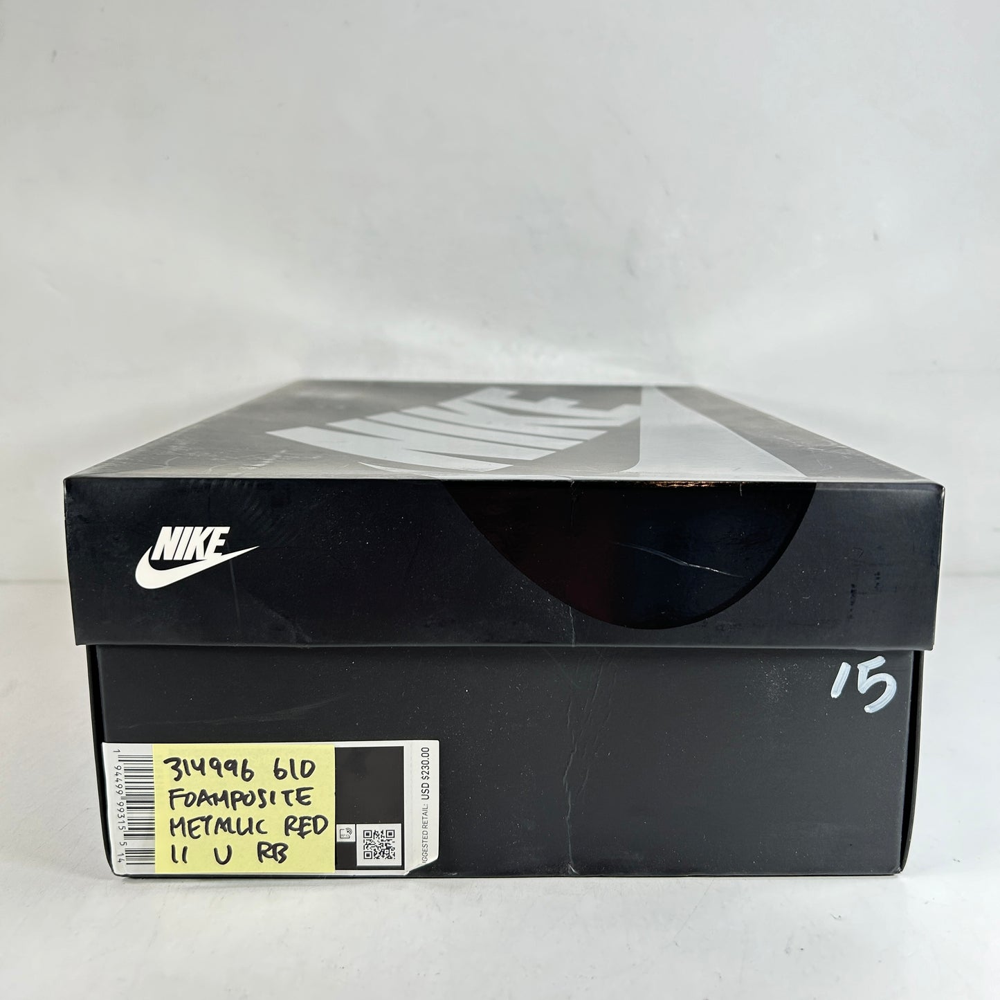 314996 610 Nike Air Foamposite One Metallic Red (2012) [USED] - 11 M (Used) (Replace Box)