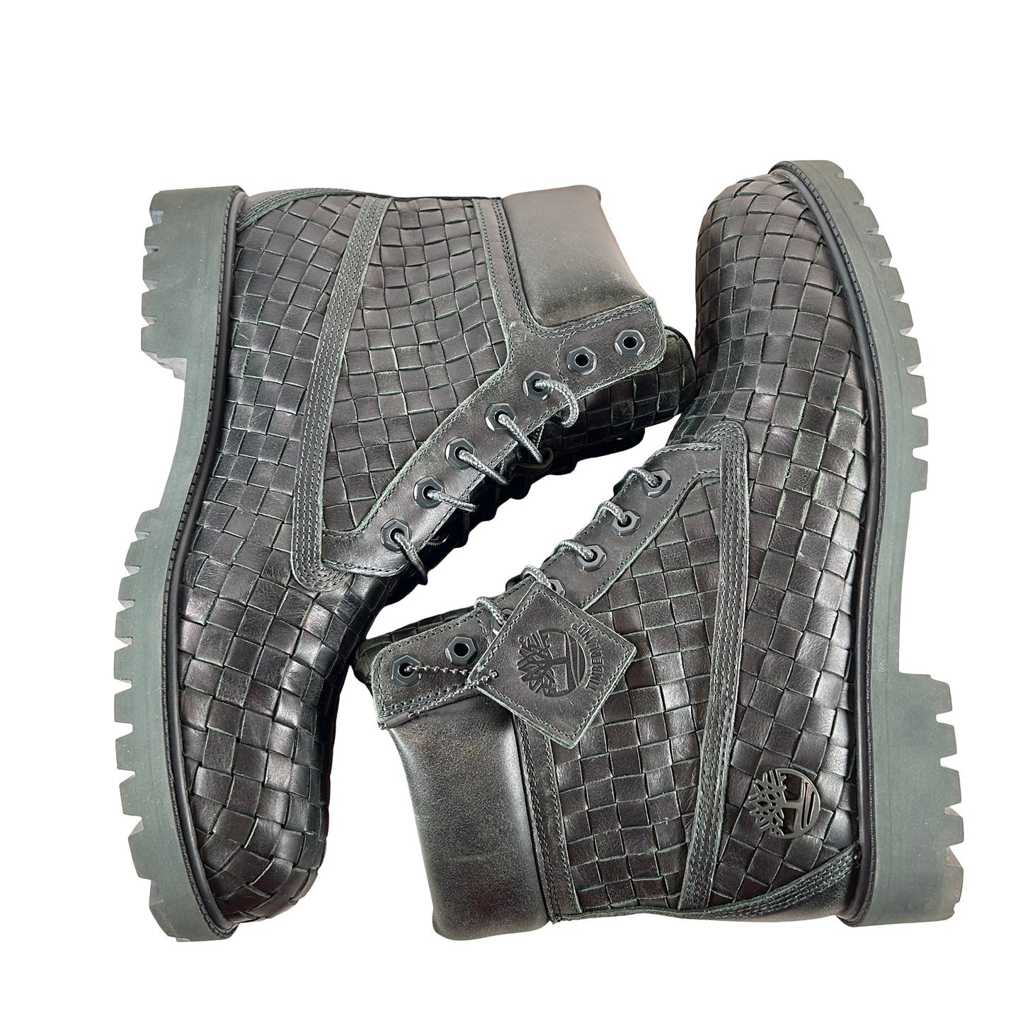 TB 0A6FD6 EEQ Timberland 6" Premium Boot Woven Dark Green [USED] - 10.5 M (Used)