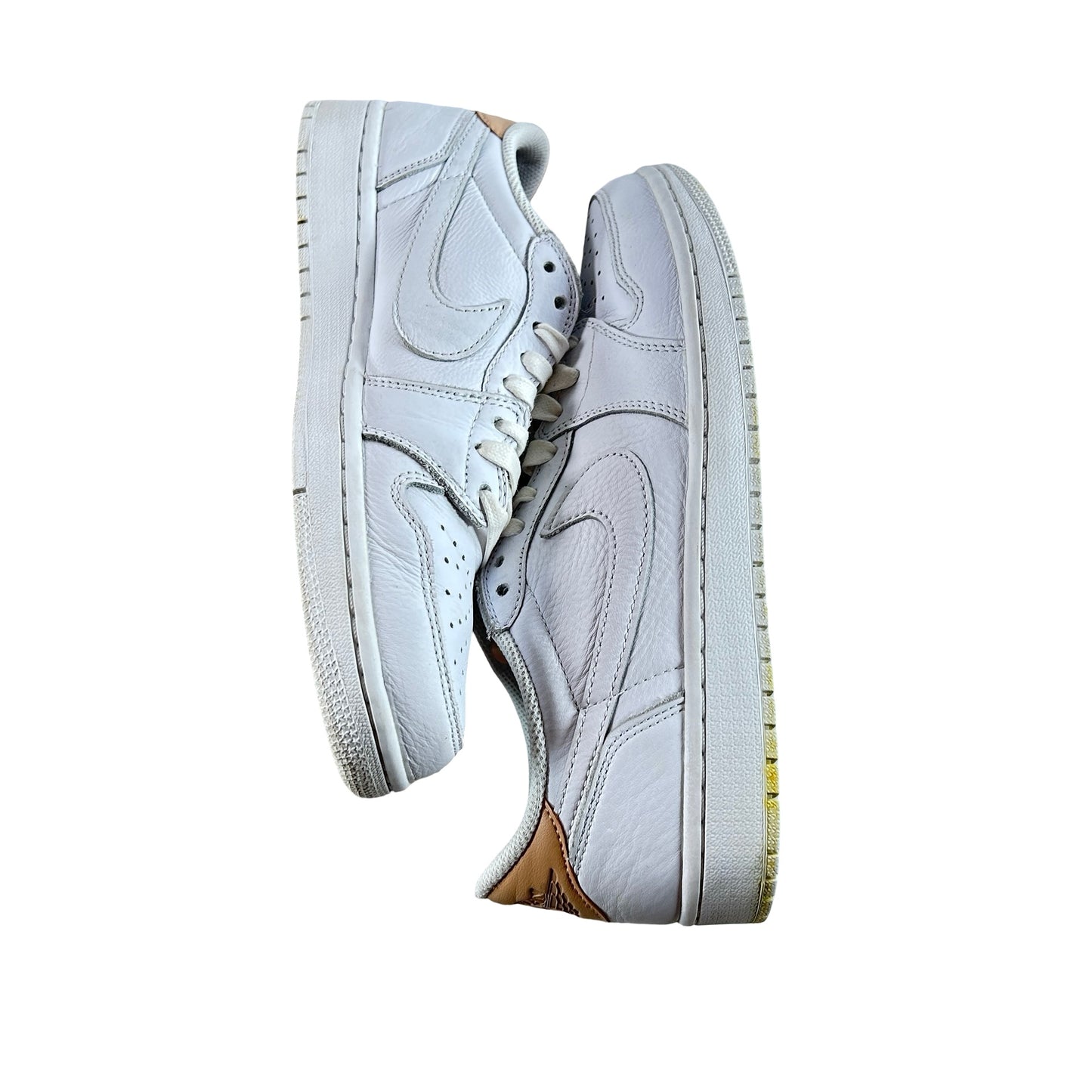 905136 100 Jordan 1 Retro Low OG White Vachetta [USED] - 8.5 M (Used)