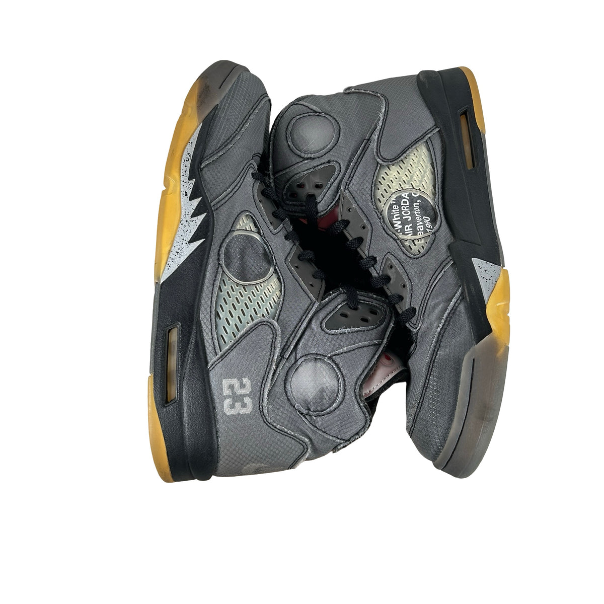 CT8480 001 Jordan 5 Off-White Black [USED] - 14 M (Used) (No Box)