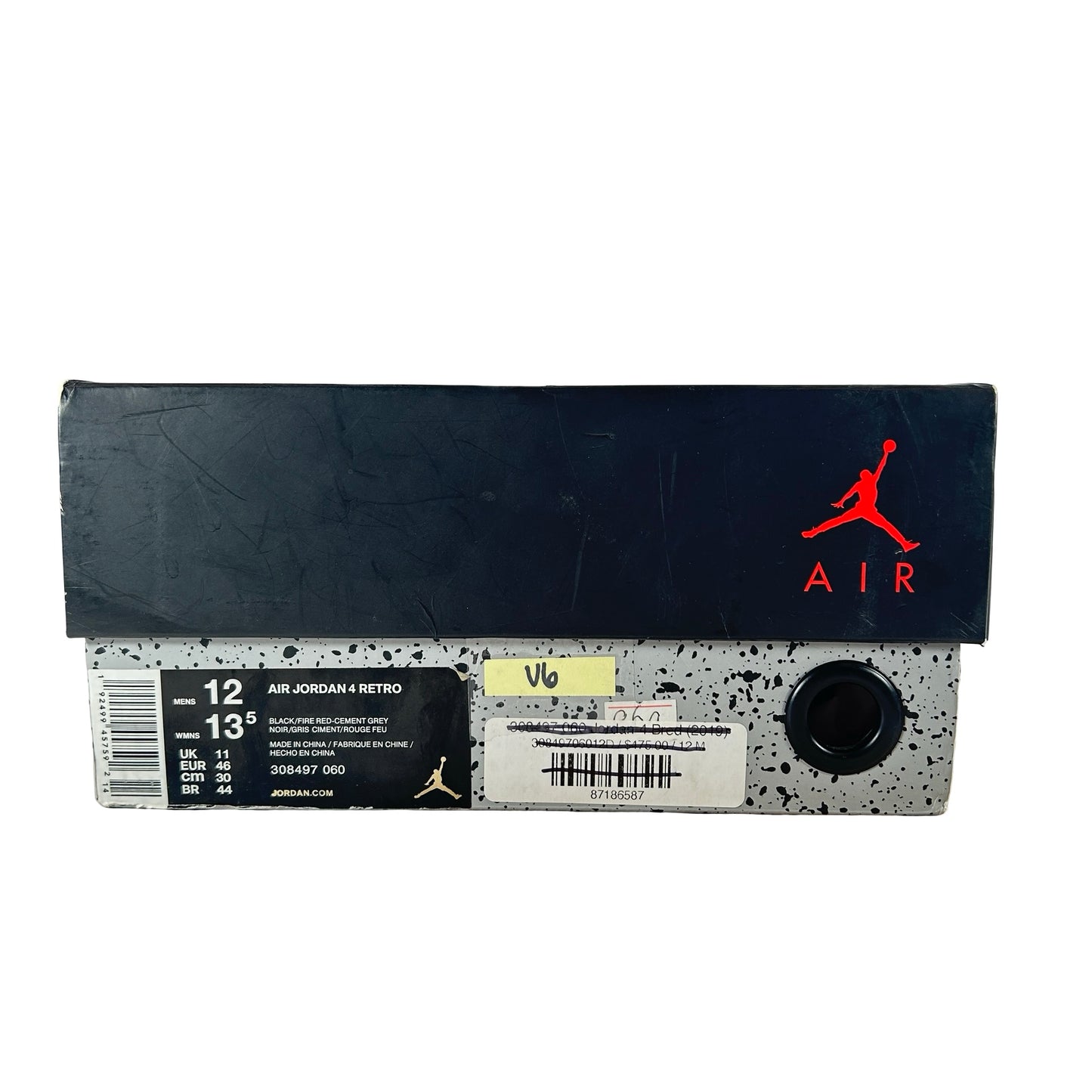 308497 060 Jordan 4 Bred (2019) [USED] - 12 M (Used6)