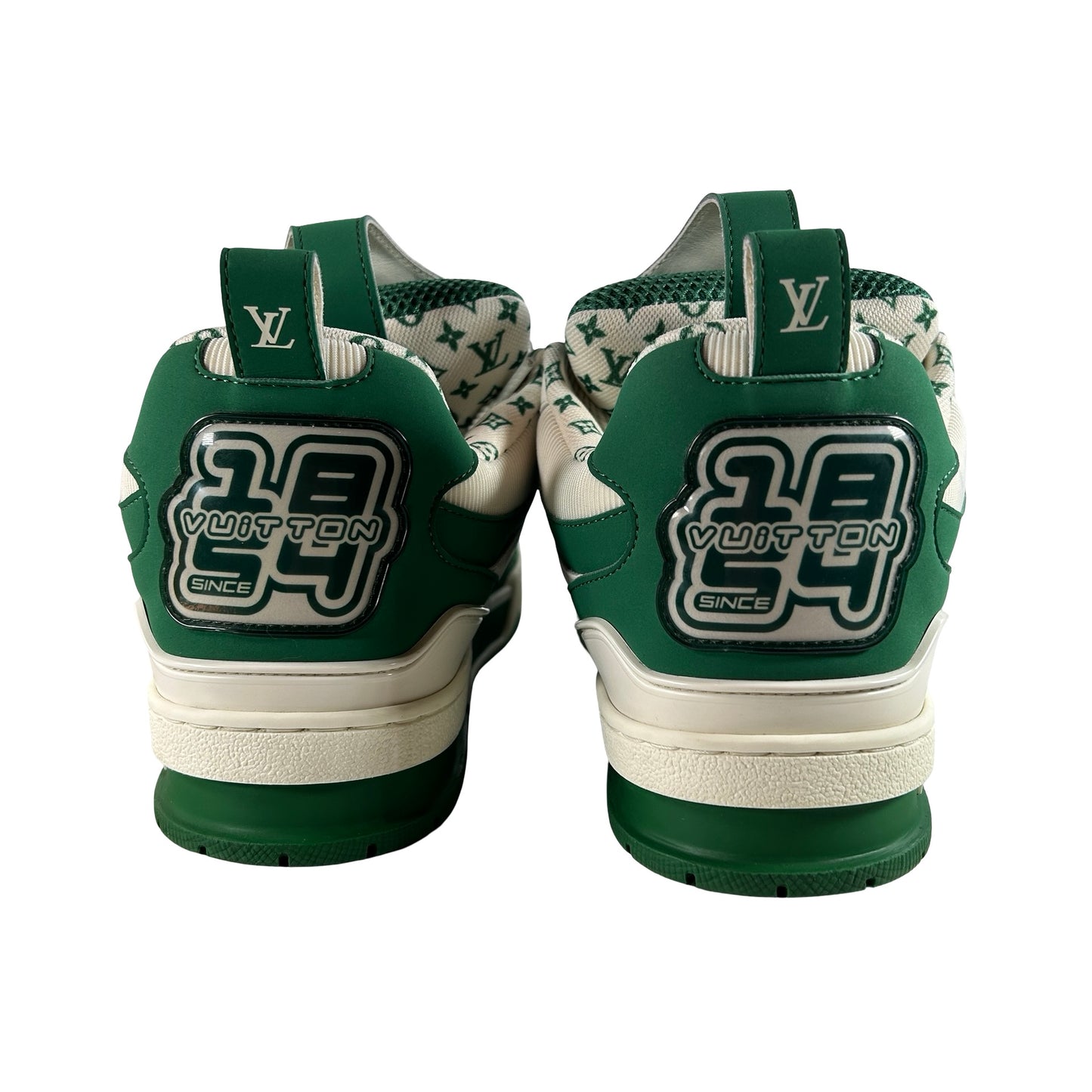 Louis Vuitton LV Skate Sneaker Green White [USED] - LV 8.5 (Used)