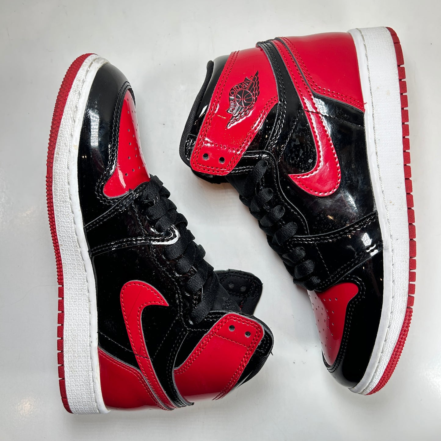 575441 063 Jordan 1 Retro High OG Patent Bred (GS) [USED] - 4.5 Y (Used2)