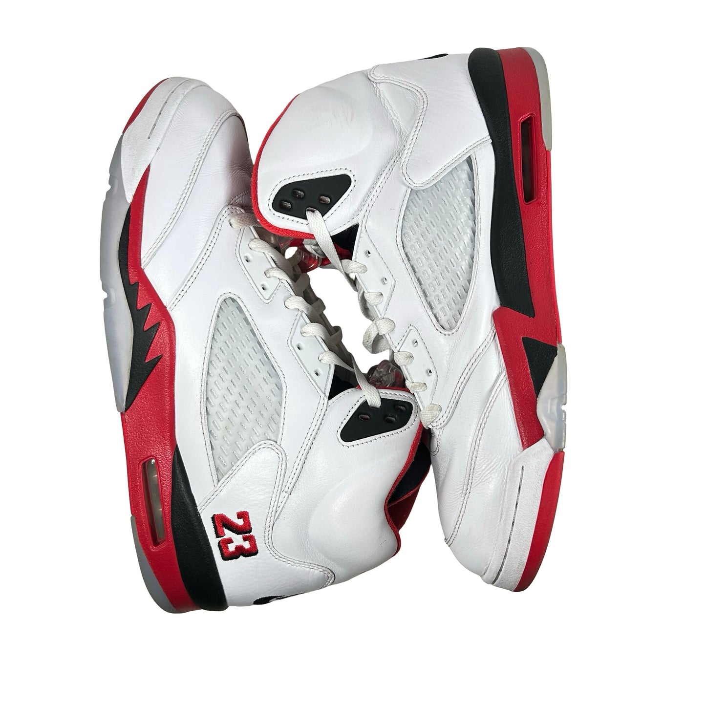 HQ7978 101 Jordan 5 Retro Fire Red Black Tongue (2025) [USED] - 13 M (Used)