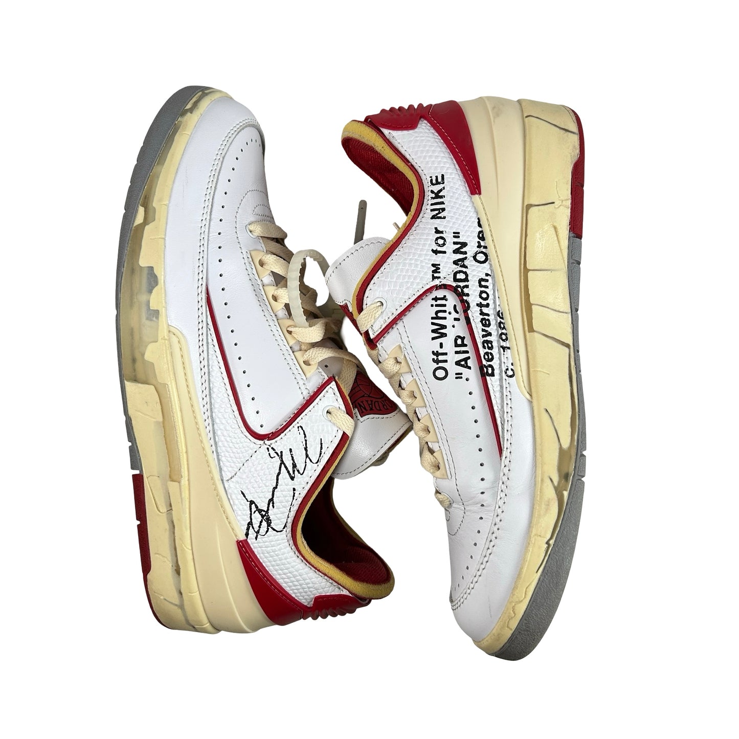 DJ4375 106 Jordan 2 Retro Low SP Off-White White Red [USED] - 8.5 M (Used3)