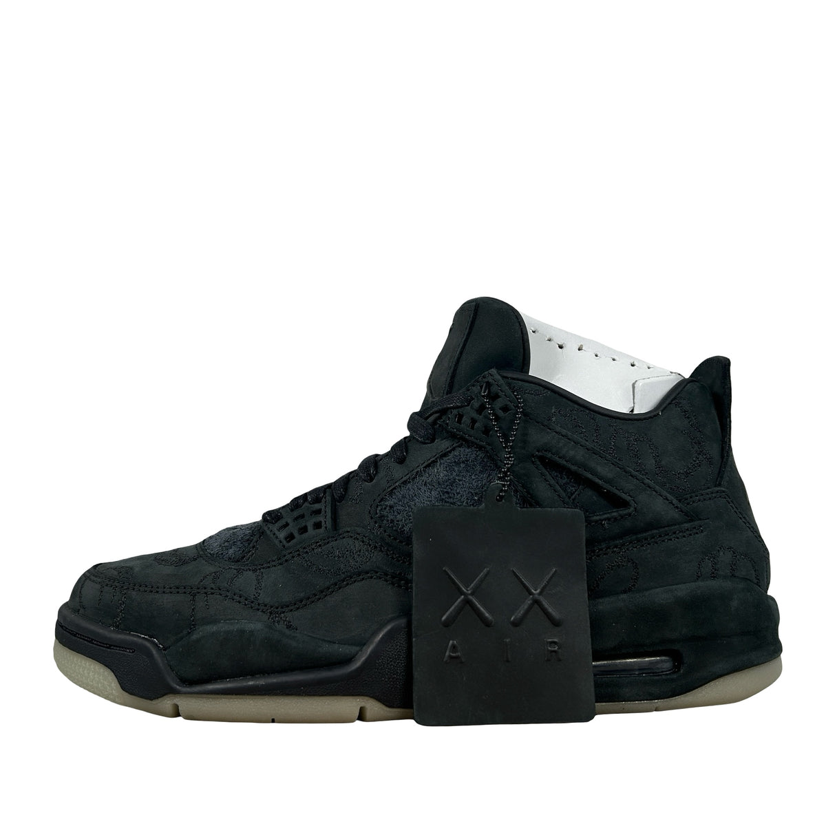 930155 001 Air Jordan 4 Kaws Black - 8.5 M (Yellowing)