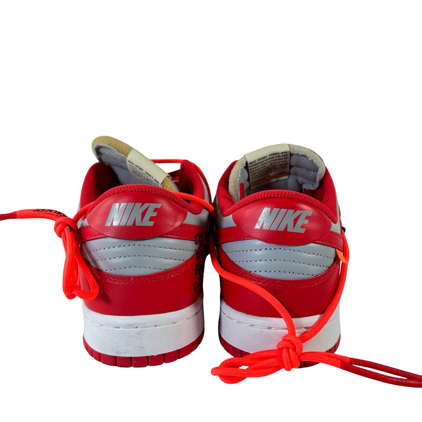 CT0856 600 Dunk Low Off-White Red [USED] - 7.5 M (Used)