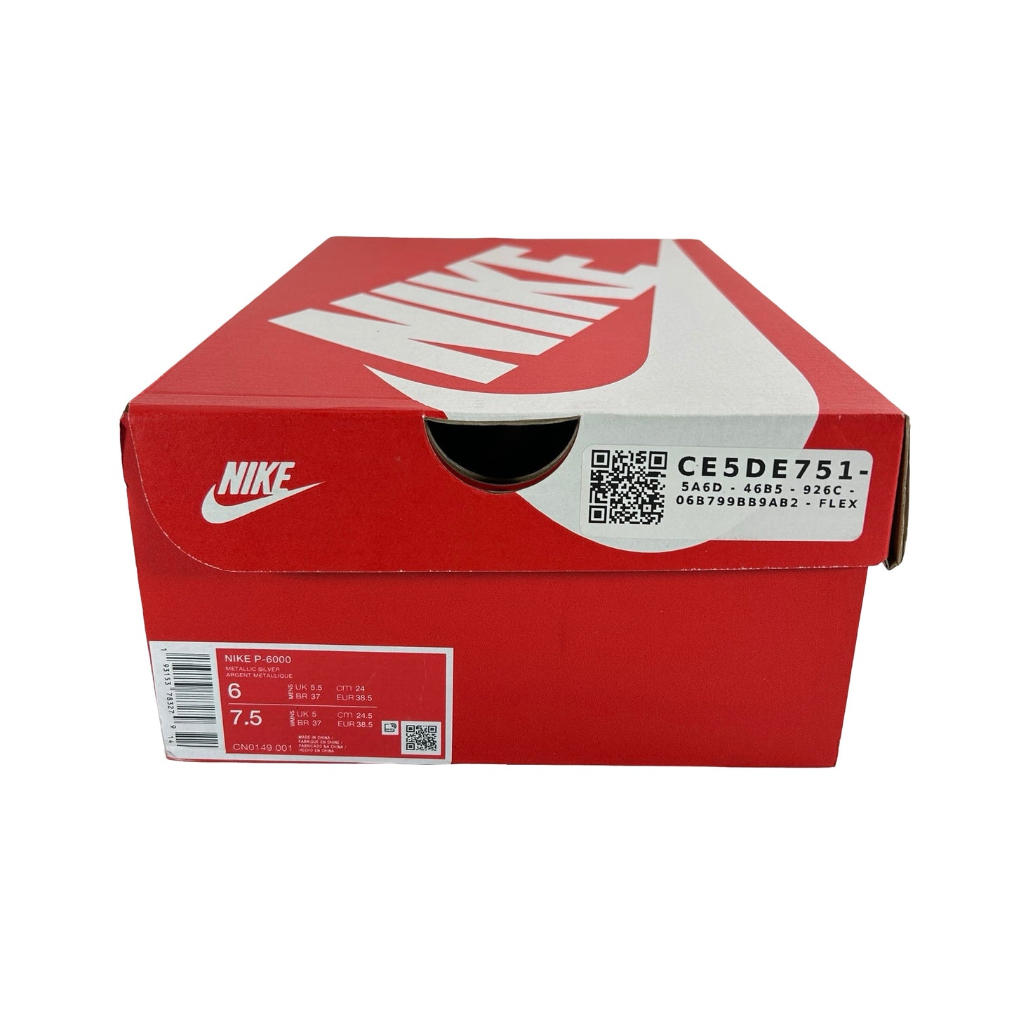 CN0149 001 Nike P-6000 Metallic Silver [USED] - 6 M (VNDS)