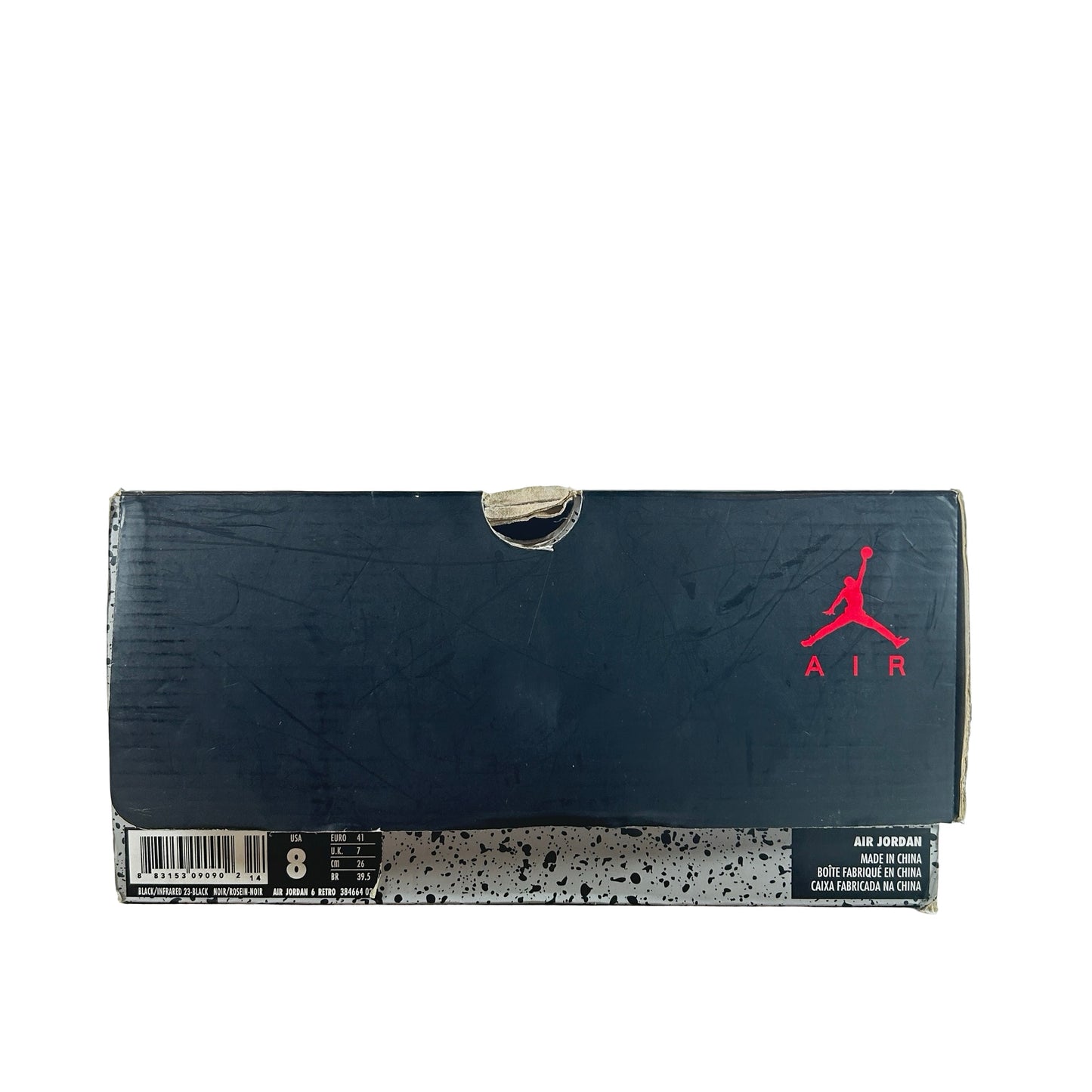 384664 023 Jordan 6 Retro Infrared Black (2014) [USED] - 8 M (Used)