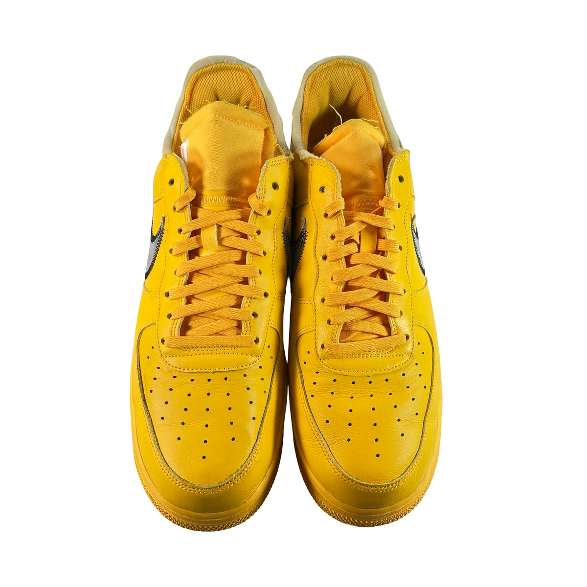 DD1876 700 Nike Air Force 1 Low Off-White ICA University Gold [USED] - 13 M (Used)