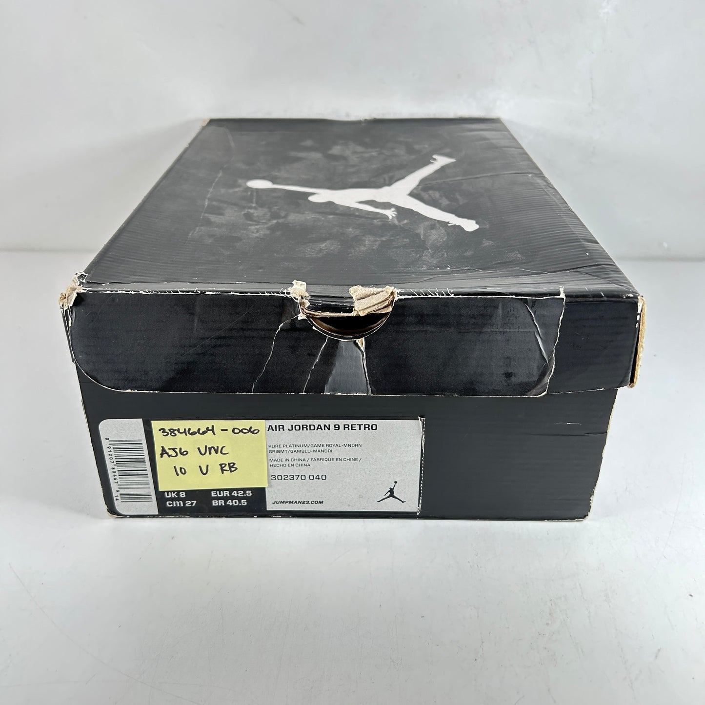 384664 006 Jordan 6 UNC [USED] - 10 M (Used) (Replace Box)