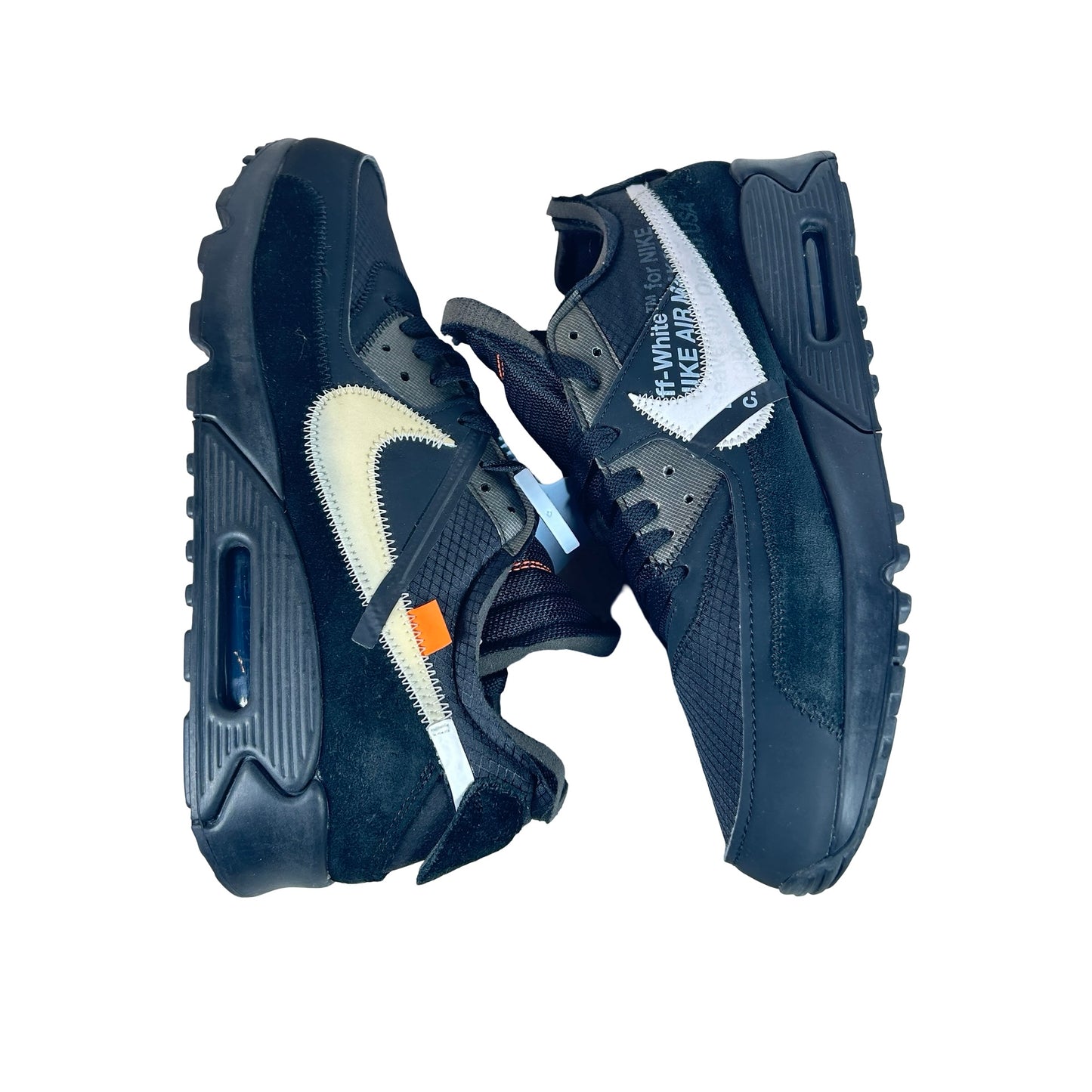AA7293 001 Air Max 90 Off-White Black [USED] - 12 M (Used)