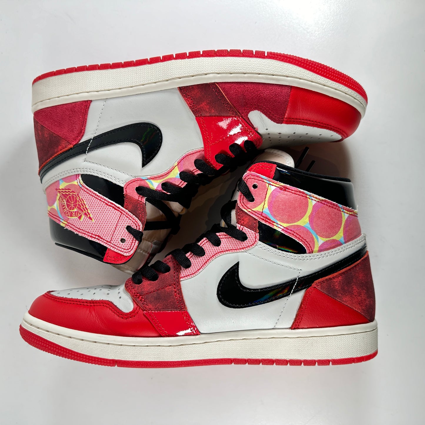 DV1748 601 Jordan 1 Hi Spider-Man Across the Spider-Verse [USED] - 9.5 M (Used)